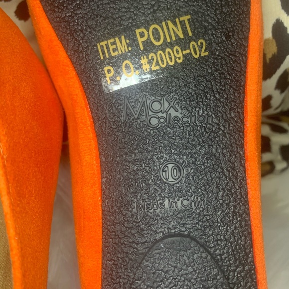 Brand New orange women’s flats size 10 - Picture 3 of 6